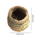 Straw Bird Nest, Resting Breeding Place for Birds, Handmade Birds Cage (S)