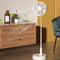 Telescopic Fan Summer Remote Control Desktop Table Floor Standing Fan White