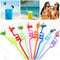 Design Dino Theme Cartoon Pattern Straws-Plastic Dinosaur Reusable Straws