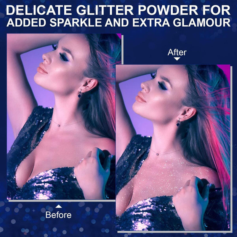 60ml Hair Body Glitter Spray Nightclub Party Body Starry Glitter Spray Makeup_