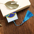 5D Rhinestone Mosaic Diamond Painting Exquisite Leather Tassel Bookmarks Gi