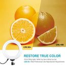 Kit Tripod Stand Dual Phone Holder LED Selfie Ring Light For Tik Tok YouTube