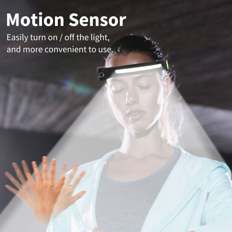 Sensing COB Headlights Long Distance Lighting & Household Rechargeable Lights