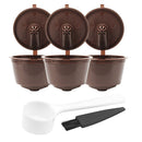 3pcs Plastic Coffee Capsule Cup for Dolce/Gusto Refillable Filters (Coffee)