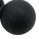 TPE Lacrosse Ball Fitness Peanut Ball  Relax Yoga Exercise Massage(Black)