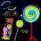 Rotating LED Lolly Fairy Wands Flashing Plastic Glow Sticks Party Supplies