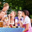 Oktoberfest Tablecover - Plastic Blue White Diamond Table Cloth for Party Newly