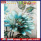 DIY Digital Picture Blue Flowers Frameless Painting By Number Set Handicraft