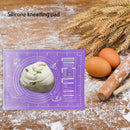 Rolling Dough Baking Mat Silicone Pizza Cake Maker Pad (Purple 40x50cm) Newly