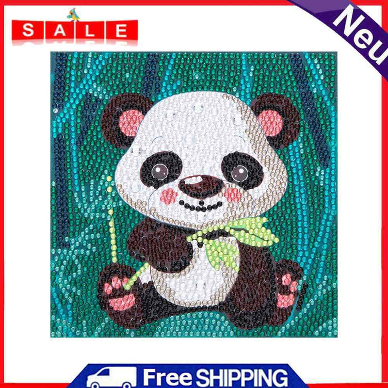 DIY Diamond Painting Full Round Crystal Drill Animal Wall Decor for Kids Picture