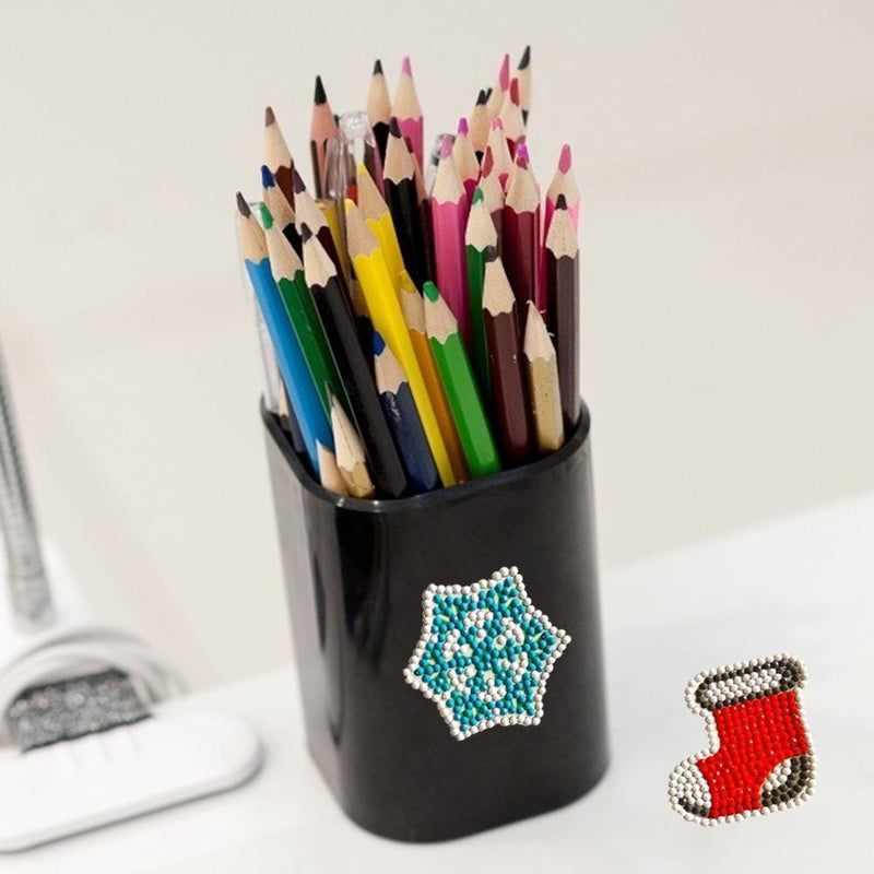 DIY Christmas Full Drill Round Diamond Painting Stickers Children for Home Decor