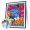 Letter Flowers Canvas Paint By Numbers Oil Hand Painted Home Decor (S228)