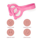 Yoga Fitness Resistance Band 8 Word Chest Expander Exercise Rope (Rose Red)