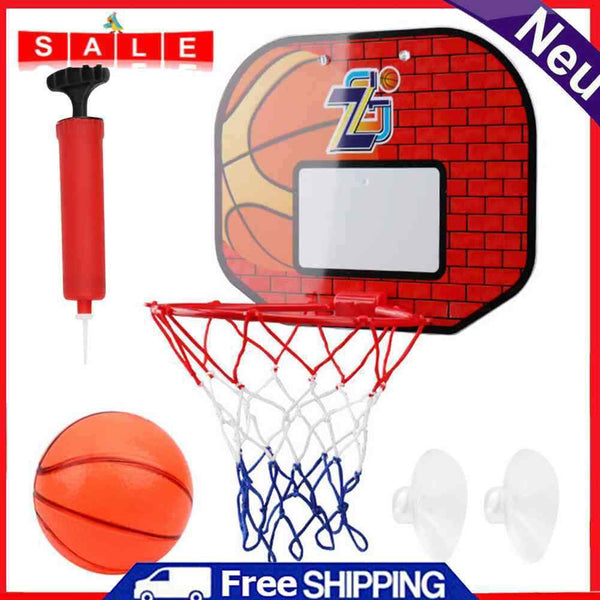 Basketball Backboard Hoop Set Suction Basketball Board Kids Indoor Sports Game