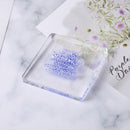 Acrylic Stamp Block Clear Stamping Tool Set with Grid Line Craft (7x7cm)