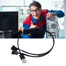 5V 4 Pin to 2 Way USB Adapter Converters Cables PC Fan Computer Cables H9V5