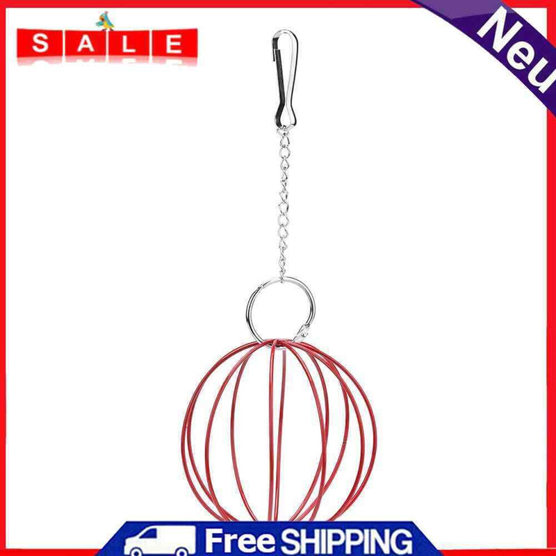 Feeding station for hay, rabbit, hamster, grass, stainless steel coated red red red