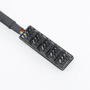 2Pcs 40cm 1 to 5 4Pin PWM Fan CPU HUB Splitter PC Case Cooler Power Adapter