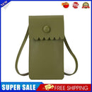 Candy Flower Women Shoulder Bag PU Crossbody Small Phone Pouch (Dark Green)