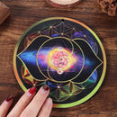 Pendulum Wooden Pendulum Board Slice Wood Base Handmade Coasters Flower of Life