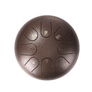 Ethereal 6 inch Steel Tongue Hand Pan Drum 8 Tones with Mallets (Bronze) Newly