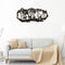 Metal Iron Forst Deer Silhouette Art Pendant Craft Garden Home Wall Decor Newly