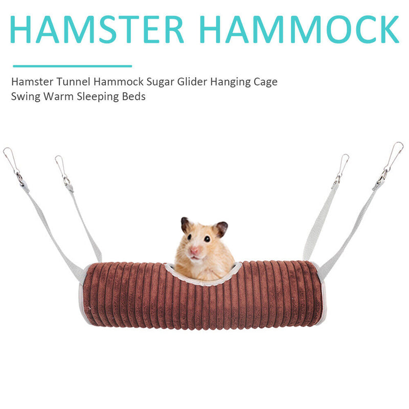 Hamster Cage Ferret Tunnel Hammock Winter Warm Comfortable Pet Tube Bed Nes