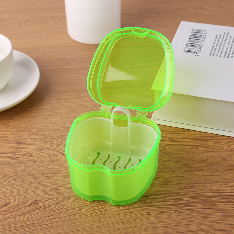 Cleaning Teeth Storage Boxes Oral Denture False Teeth Nursing Net Container C