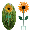 Rotating Garden Decor Lawn Flower Wind turn Sunflower Wind Spinner Windmill
