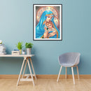 5D DIY Diamond Painting Character Special Shaped Drawing Kits Home Decoration