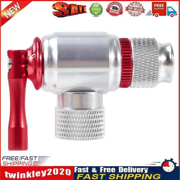 Portable Bicycle CO2 Cylinder Pump Gas Nozzle Fast Inflator Adapter (A) Newly