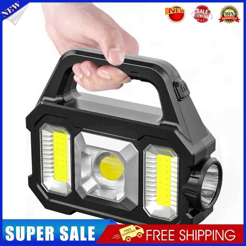 #A 500lm Searchlight Portable Flashlight Solar USB Charging for Outdoor Access