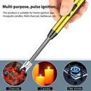360 Rotation BBQ Lighter USB Windproof Flameless Plasma Ignition for Gas Stove