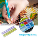 14 Cells Colorful Display Storage Case Diamond Painting Bead Organizer Accessory