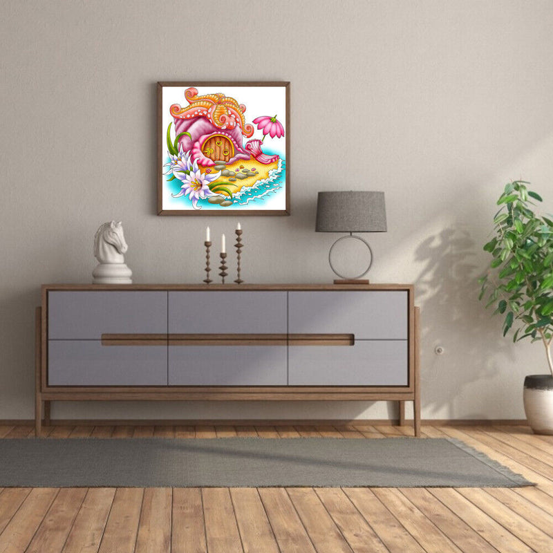 Diamond Painting Partial Special Starfish conch cottages Picture of Rhines