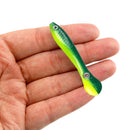 15pcs 10cm/6g Soft Bionic Fishing Baits Artificial Lure (Green Yellow)