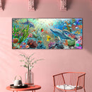 Undersea Dolphins Oil Paint By Numbers Kits DIY Handpainted Decoration Unfr