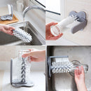 2 in 1 Cleaning Brush Cup Scrubber Suction Wall Lazy Bottles Brush Glass Cleaner