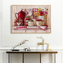 Kitchen Cups Paint By Numbers Kit DIY Frameless Acrylic Picture On Canvas