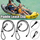 Black Safety Fishing Rod Canoe Kayak Paddle Leash Clip Tether Holder Lanyard