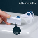 4pcs Storage Box Wheel Roller Sticky Organiser Rack Rolling Wheel (Blue) Newly