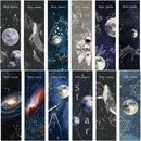 Universal Poetry Bookmarks Set 30 Pcs Pack - Cute Astronaut Poems-Boo Space J9C1
