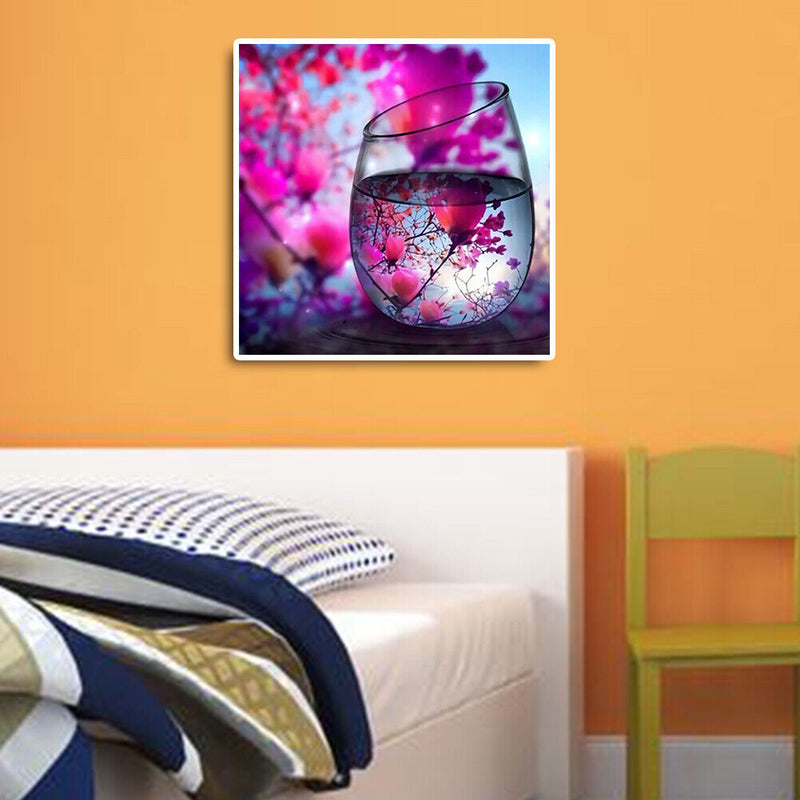 DIY Hand Painted Cup Landscape Acrylic Coloring Picture Oil Paint by Numbers
