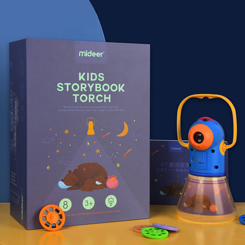 Portable Tales Story Book Projector Light Torch Toys Set Baby Mini Theater Newly