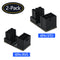 2x 180 Degree Angled Connector ATX 6 Pin Power Supply Adapter for Graphics Card