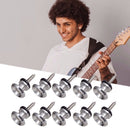 10x Guitar Strap Locks Button Lock Pins Anti-Brief for Acoustic Bass Locking Part