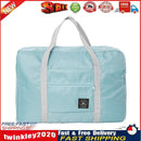 Solid Color Waterproof Foldable Travel Bags Portable Luggage Bag (Blue) Newly
