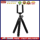 Flexible Octopus Phone Tripod Bracket Monopod with Phone Clip (Black