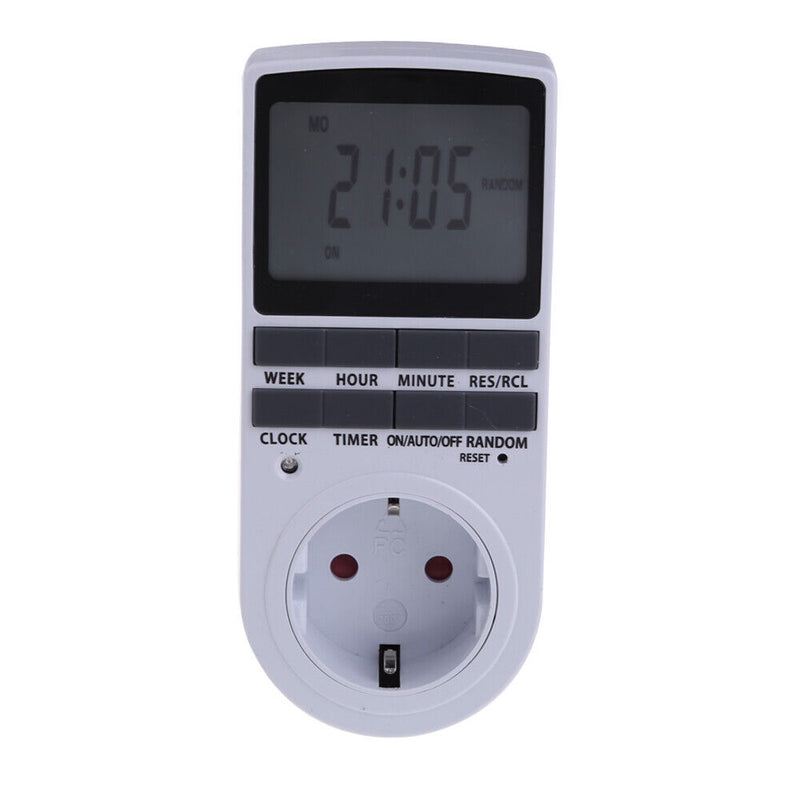 Electric Pug in Protable Timer Digital LED Display Reminder Kitchen Tool EU