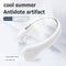 #A Electric Lazy Hanging Neck Fan Leafless USB Summer Cooling Mute Neckband Fan